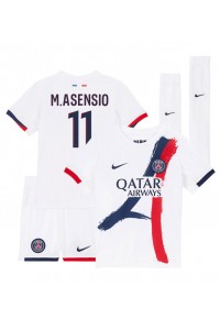 Paris Saint-Germain Marco Asensio #11 Babytruitje Uit tenue Kind 2024-25 Korte Mouw (+ Korte broeken)